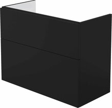 Valamukapp Deante Prizma, 80 x 60 x 38.5 cm, must