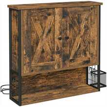Seinakapp VASAGLE, vintage stiilis, 60 x 16 x 60 cm, pruun-must
