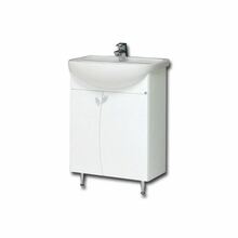 Vannitoakapp RB Bathroom Elza EA50-3/P, valamu ja kraanikausiga, 50 x 42 x 83 cm, valge