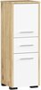Vannitoakapp Akord FIN 30 2D 1SZ, 30 x 30 x 85 cm, pruun/valge