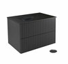 Vannitoakapp Besco Akya Linea, 52.5 x 76 x 50.7 cm, must