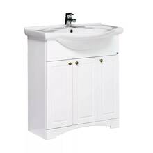 Aluskapiga vannitoakapp RB Bathroom Retro RETA75-1P, valamu ja kapiga, 75 x 50 x 86.5 cm, valge