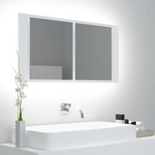 LED-peeglikapp vannituppa, 90 x 12 x 45 cm, valge