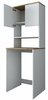 Vannitoakapp Kalune Design KD101 1950, 60 x 65 x 183.6 cm, valge/pähkel