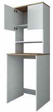 Vannitoakapp Kalune Design KD101 1950, 60 x 65 x 183.6 cm, valge/pähkel
