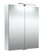 Peeglikapp Kame GRAND, topeltpeegliga uksed, LED valgustus, 60 cm