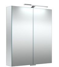 Peeglikapp Kame GRAND, topeltpeegliga uksed, LED valgustus, 60 cm