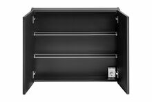 Vannitoakapp Comad Santa Fe Black 84-80-A-2D, peegliga, 80 cm, must
