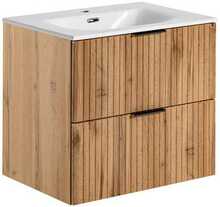 Vannitoamööbli komplekt Comad ADO SKY 60 cm, valamuga, tamme värvi