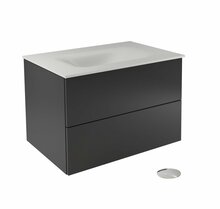 Vannitoakapp Besco Akya Classic, 52.5 x 76 x 50.7 cm, valge/kroom/grafiit