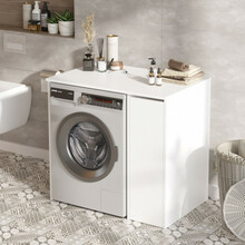 Vannitoakapp Kalune Design SA1-W, 60 x 93.5 x 88.3 cm, valge