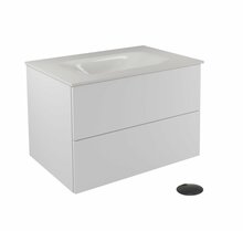 Vannitoakapp Besco Akya Classic, 52.5 x 66 x 50.7 cm, valge/must