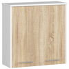 Vannitoakapp Akord W60, 22 x 60 x 60 cm, valge/sonoma tamm