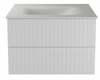 Vannitoakapp Besco Akya Linea, 52.5 x 66 x 51cm, valge/chromo