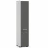 Vannitoakapp Akord Fin 30 2D, 30 x 30 x 140 cm, valge/hall