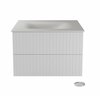 Vannitoakapp Besco Akya Linea, 52.5 x 76 x 50.7 cm, valge/kroom