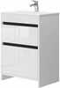Vannitoakapp Euroliux Detmold DT-60, koos valamuga, valge
