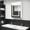 Vannitoa peegelkapp LED, 50 x 13 x 70 cm, valge