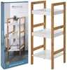 Vannitoariiul Bathroom Solutions, 3 tasapinda, 30 x 30 x 72 cm, pruun/valge