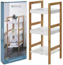 Vannitoariiul Bathroom Solutions, 3 tasapinda, 30 x 30 x 72 cm, pruun/valge