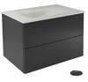 Vannitoakapp Besco Akya Classic, 52.5 x 76 x 50.7 cm, valge/must/hall