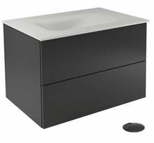 Vannitoakapp Besco Akya Classic, 52.5 x 76 x 50.7 cm, valge/must/hall