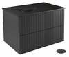 Vannitoakapp Besco Akya Linea, 52.5 x 66 x 50.7 cm, must