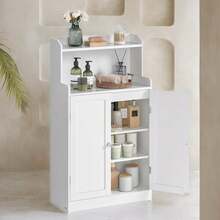 Vannitoakapp Vasagle BBC770W01, 30 x 60 x 100 cm, pilvevalge