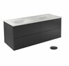 Vannitoakapp Besco Akya Classic, 52.5 x 131 x 50.7 cm, valge/must/grafiit