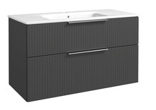 Aluskapp Raguvos Baldai G-Line 211137122, valamu ja kraanikausiga, 101 cm, grafiit