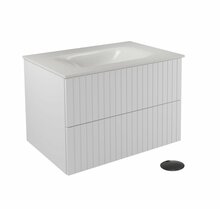 Vannitoakapp Besco Akya Linea, 52.5 x 76 x 50.7 cm, valge/must