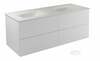 Vannitoakapp Besco Akya Classic, koos valamuga, 52.5 x 131 x 50.7 cm, valge