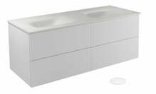 Vannitoakapp Besco Akya Classic, koos valamuga, 52.5 x 131 x 50.7 cm, valge