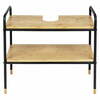 Bambusest valamualune kapp Wenko Loft, 70 x 60 cm, must/naturaalne