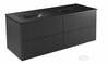 Vannitoakapp Besco Akya Linea, 52.5 x 131 x 50.7 cm, must
