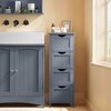 Vannitoakapp Vasagle BBC50WT, 4 sahtliga, 30 x 30 x 82 cm, hall