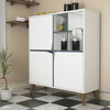 Kummut Kalune Design 845, 115 cm, valge/sinine