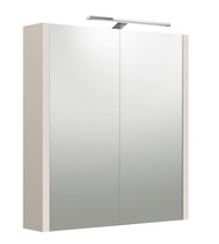 Peeglikapp Raguvos Baldai Urban, valgustusega LED, 60 cm, hall kashmiir