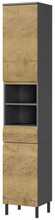 Vannitoakapp Germania GW-SALINAS, 34 x 190 cm, tumehall tamme dekooriga