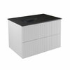 Vannitoakapp Besco Akya Linea, 52.5 x 76 x 50.7 cm, valge/kroom/grafiit