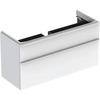 Vannitoakapp Geberit Smyle Square 500.355.00.1, 118 x 47 x 62 cm, 2 sahtlit, läikiv valge/matt valge