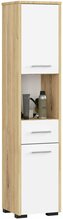 Vannitoakapp Akord Slupek 30, 30 x 30 x 140 cm, pruun/valge