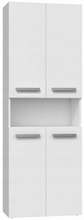 Vannitoakapp Top E Shop NEL 1K DK BIEL, 30 x 60 x 174 cm, valge/hall