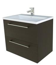 Valamukapp Kamė Scandic, valamu ja kraanikausiga, 61 cm, must tamm
