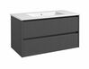 Aluskapp Raguvos Baldai Kame Urban, sahtlite ja valamuga, 101 cm, hall matt