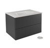 Vannitoakapp Besco Akya Linea, 52.5 x 66 x 50.7 cm, valge/hõbe/grafiit