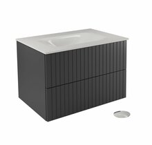 Vannitoakapp Besco Akya Linea, 52.5 x 66 x 50.7 cm, valge/hõbe/grafiit