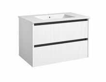 Aluskapp Raguvos Baldai Kame Urban, sahtlitega, valamu, 81 cm, valge matt