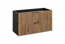 Alumine vannitoakapp Comad XILO BLACK WOTAN 82-100-D-2S, tamm/must
