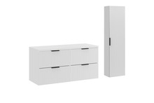 Vannitoamööbli komplekt Comad ADW B White, 120 cm, valge